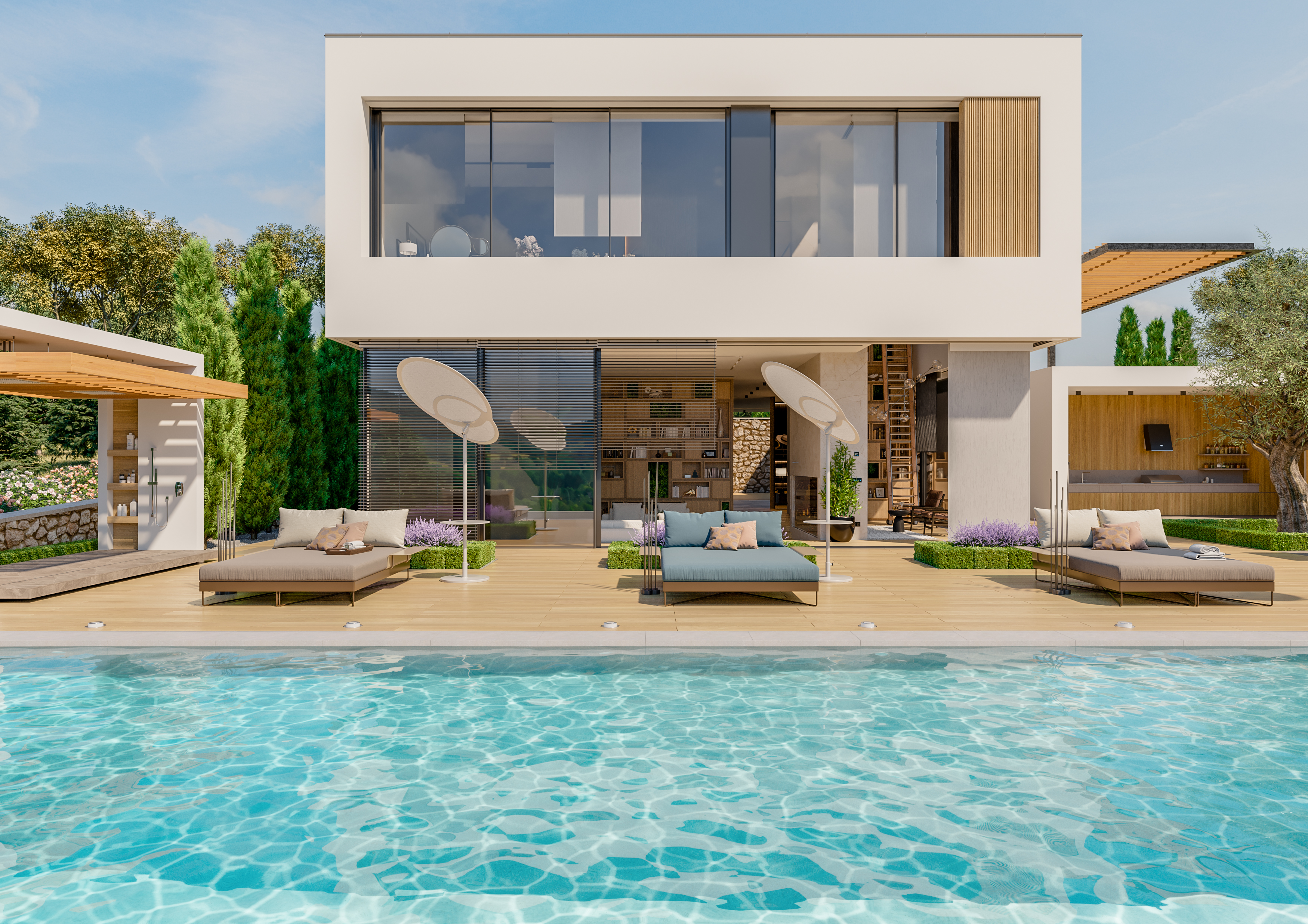 Luxury villa interior